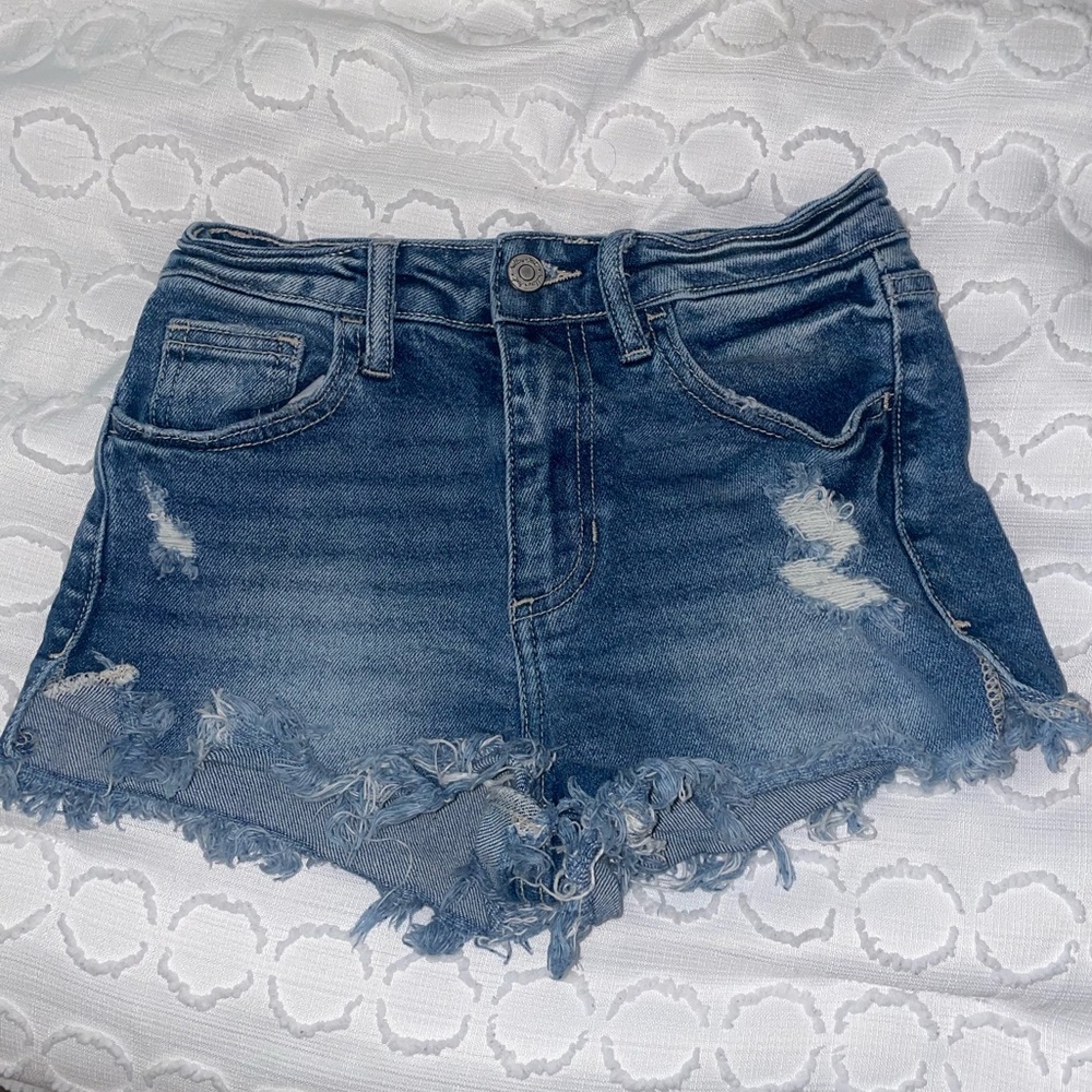 Dark blue jean shorts